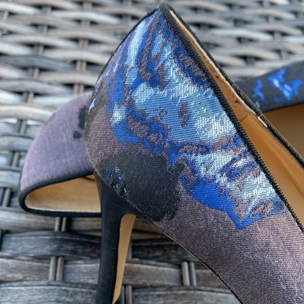 TALBOTS Mills Blue Multi Nori Pump